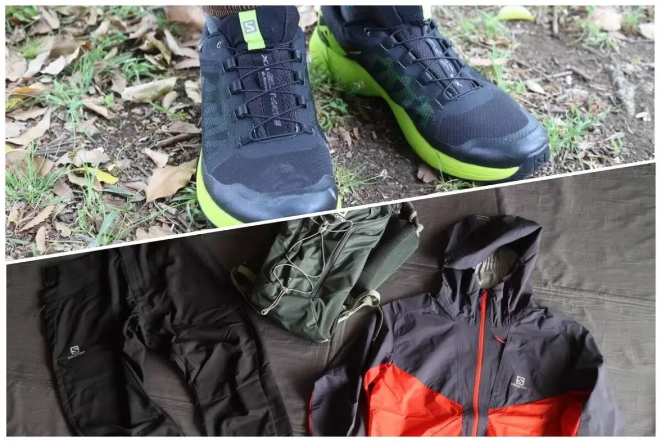 スピードハイクを楽しむサロモンシューズ&ウェア&バックパック