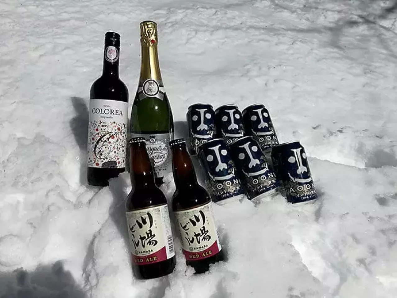 IPA(インディアンペールエール)とシャンパン、赤ワイン