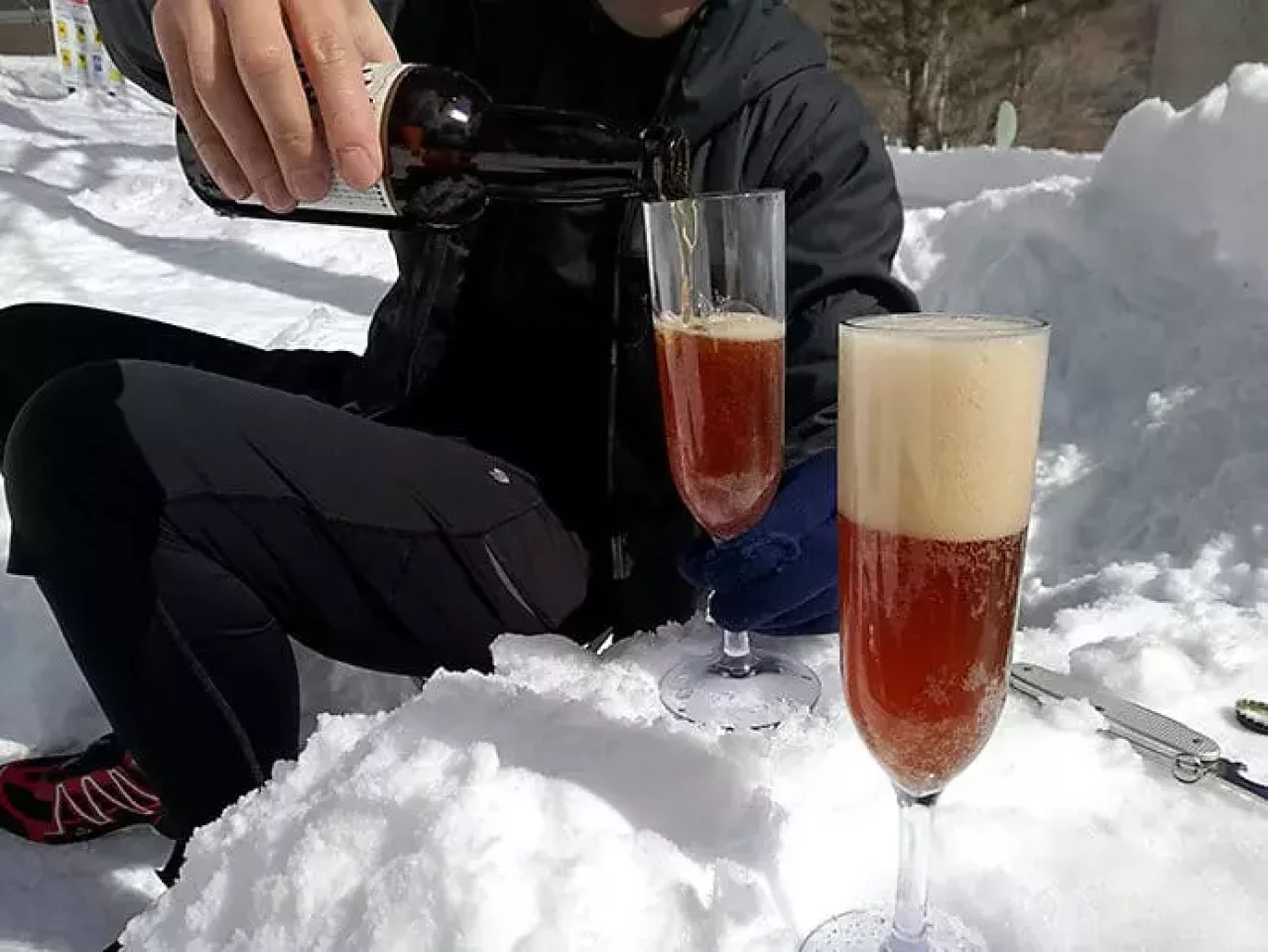 プラスチック性のシャンパングラス