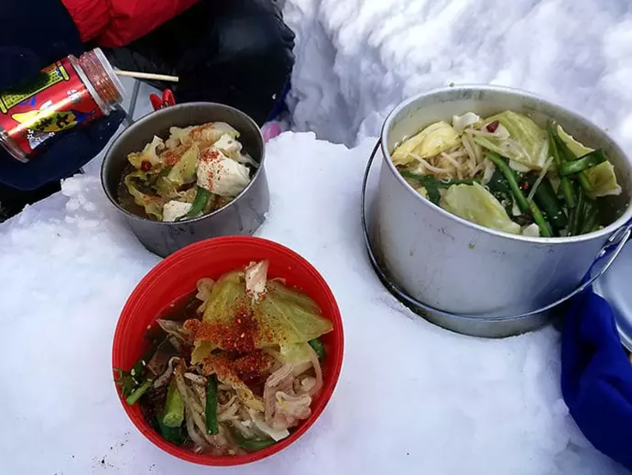 赤城山キャンプ場で楽しむもつ鍋