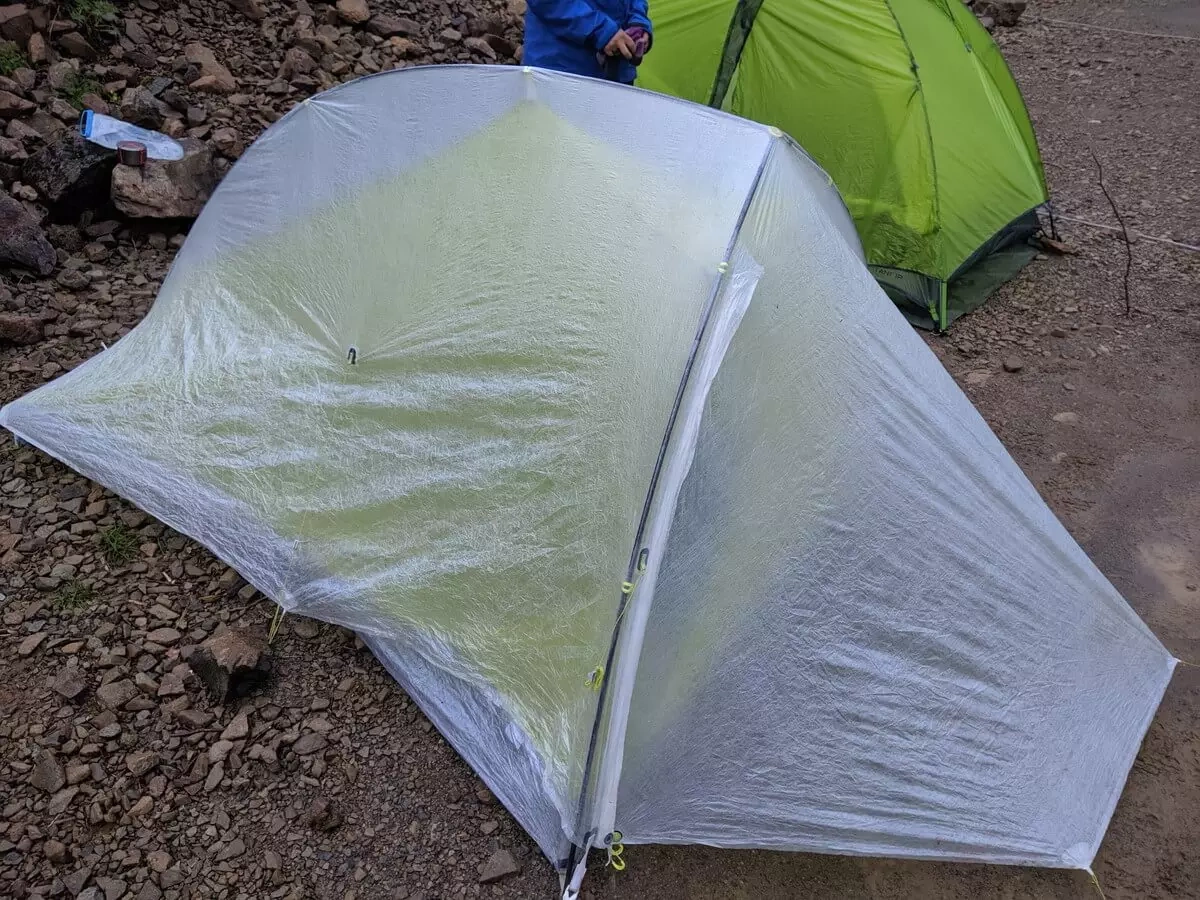 【レビュー】ビッグアグネス フライクリークHV1カーボンwithダイニーマ-至上最軽量テント
