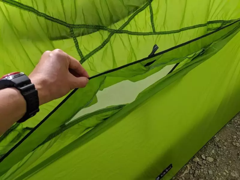山岳用テントNEMO TANI1Pのベンチレーション