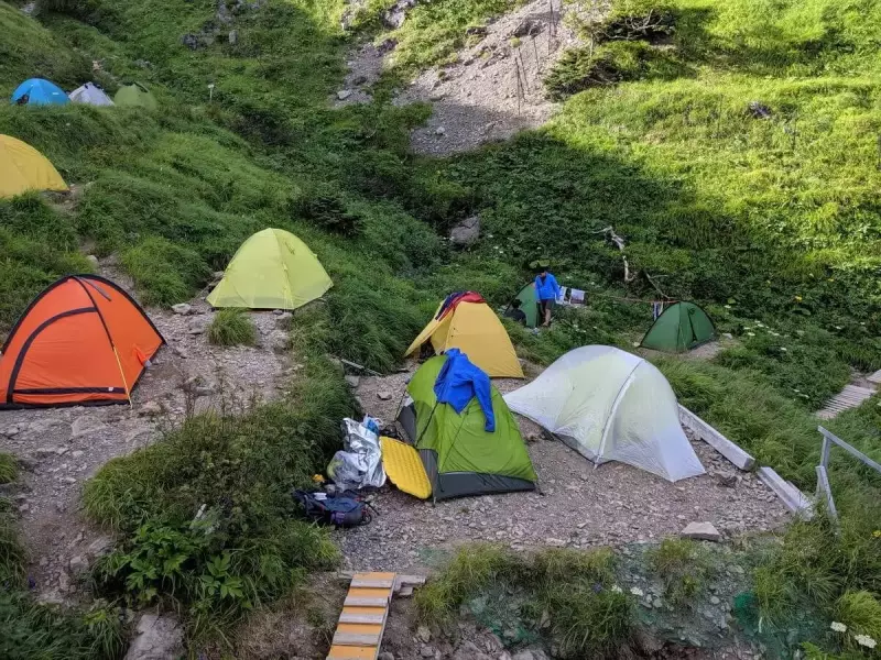 テントとシュラフ