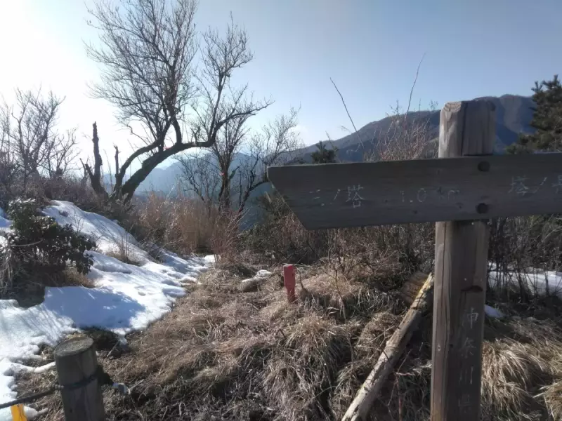 烏尾山 登山 登山道