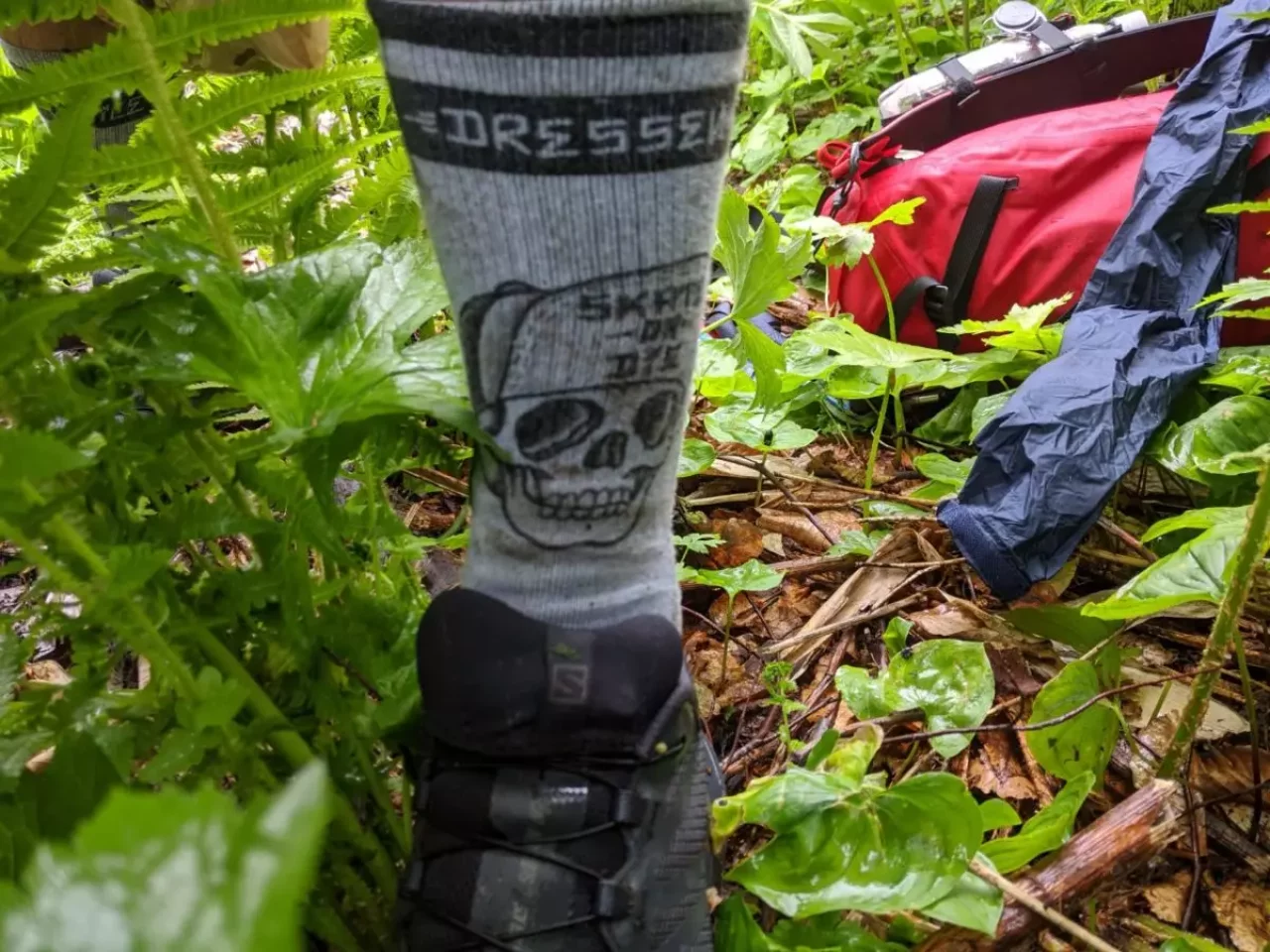 MERGE4のソックスでトレイルラン