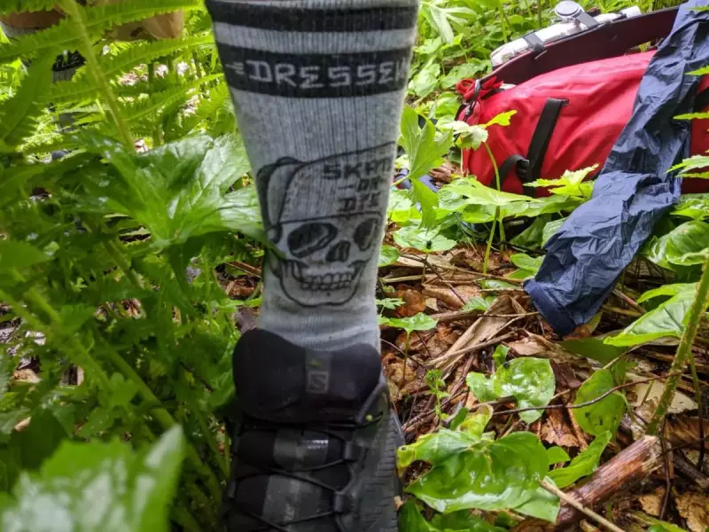 MERGE4のソックスでトレイルラン