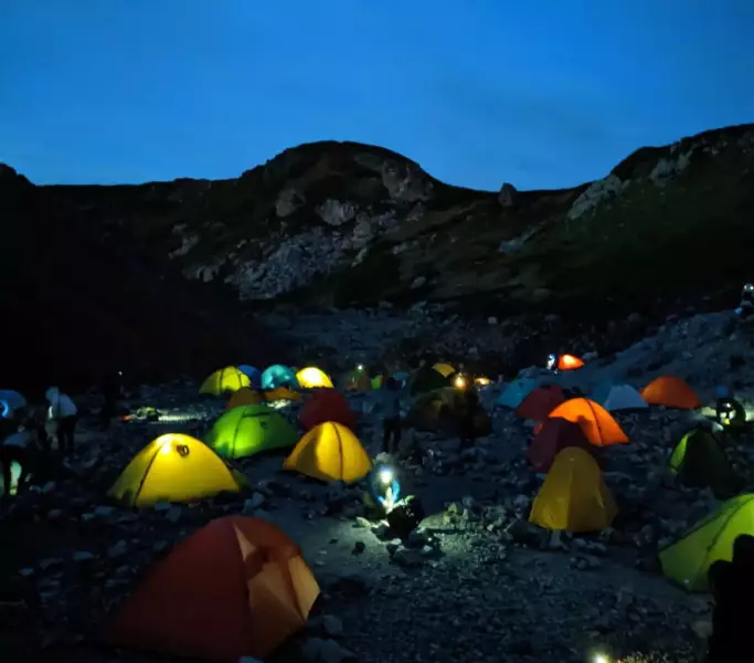 テント泊でアラームが振動で受けることが可能