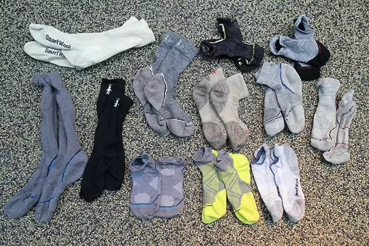 ソックスはクッション性と通気性で選ぶ