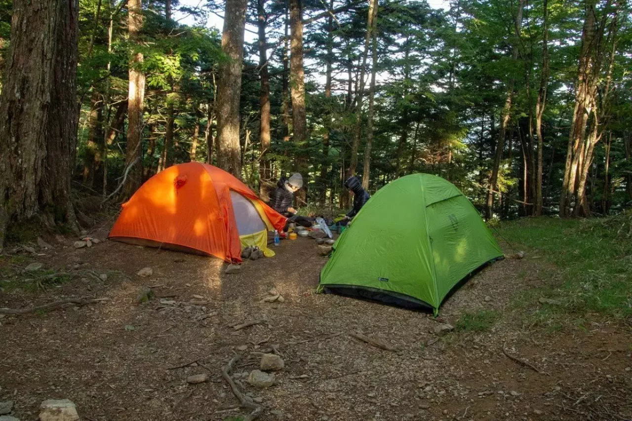 雲取山荘のテント場