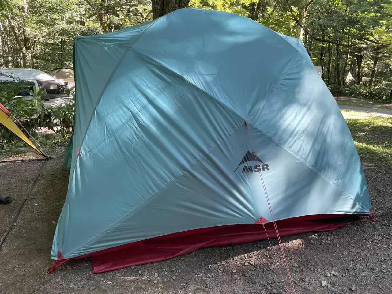 ハピチュードのテント設営完了