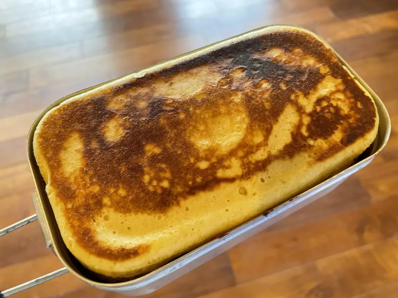 朝ごはんに最適なパンケーキ メスティンレシピ