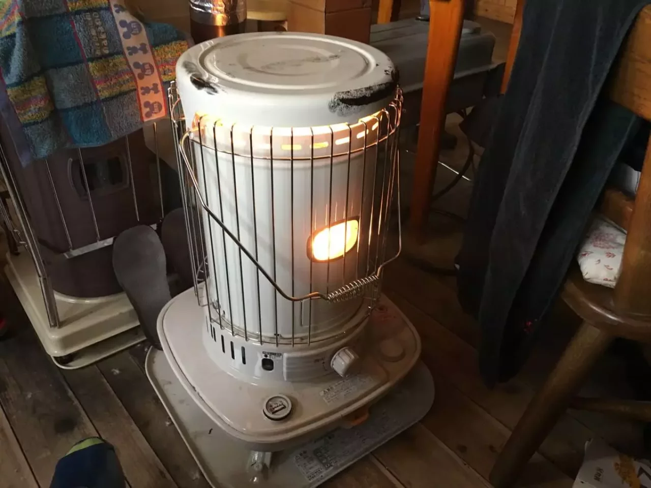 三俣山荘のストーブ