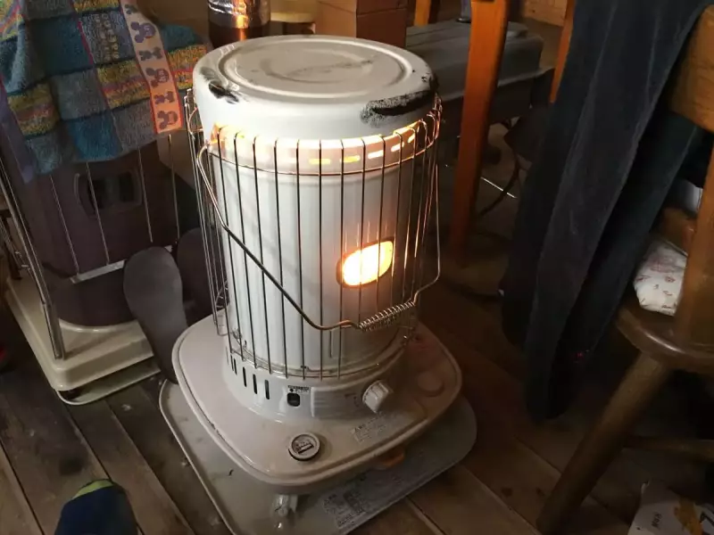 三俣山荘のストーブ