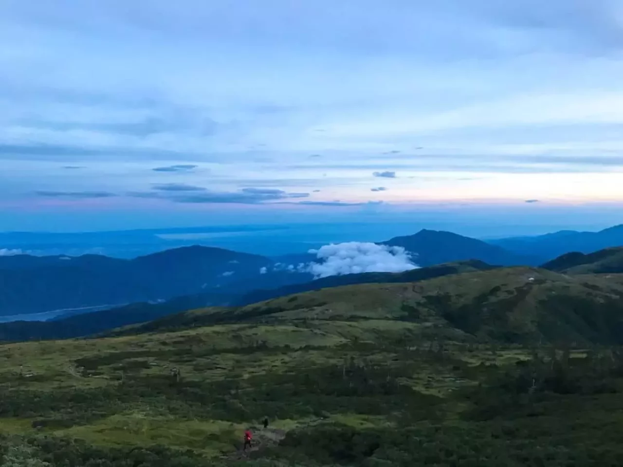 北アルプスの夜景