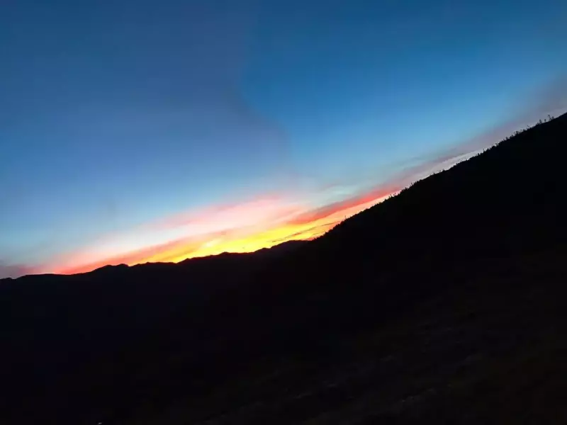 北アルプスの夜景