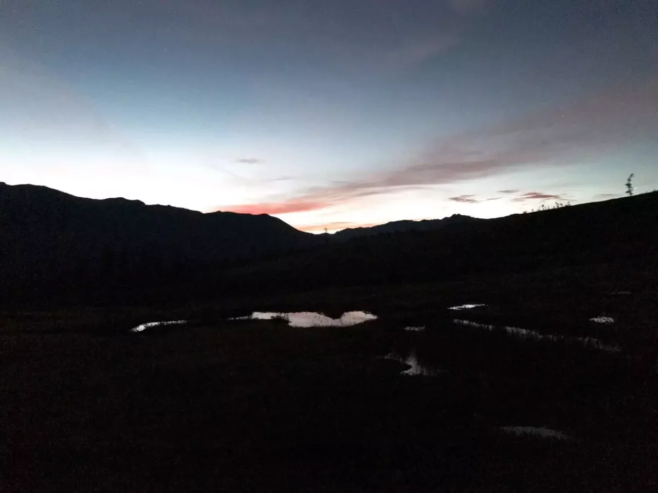 北アルプスの夜景