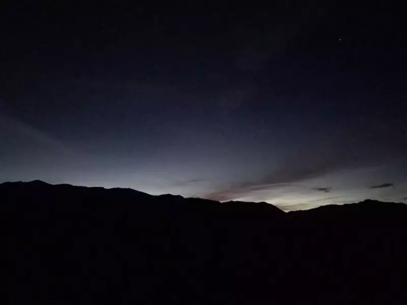 北アルプスの夜景