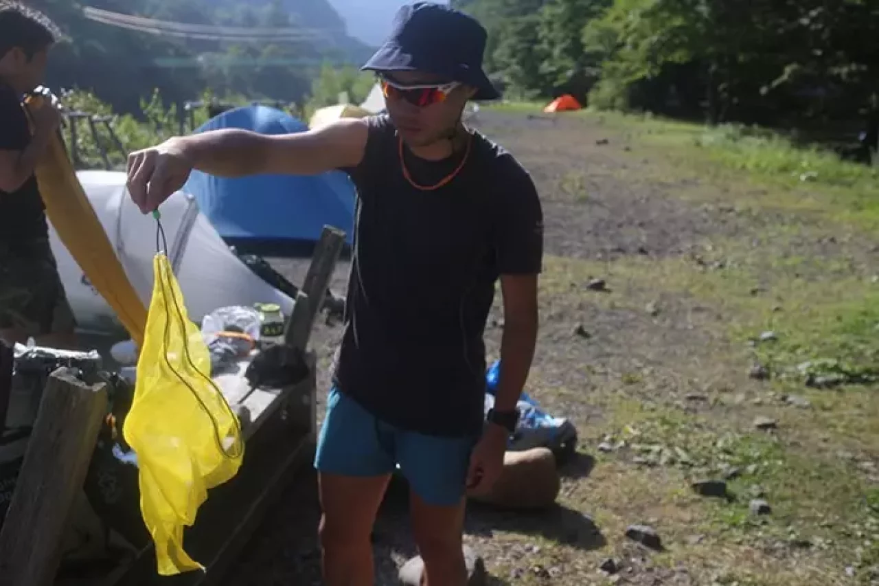 イワナ用の捕獲網