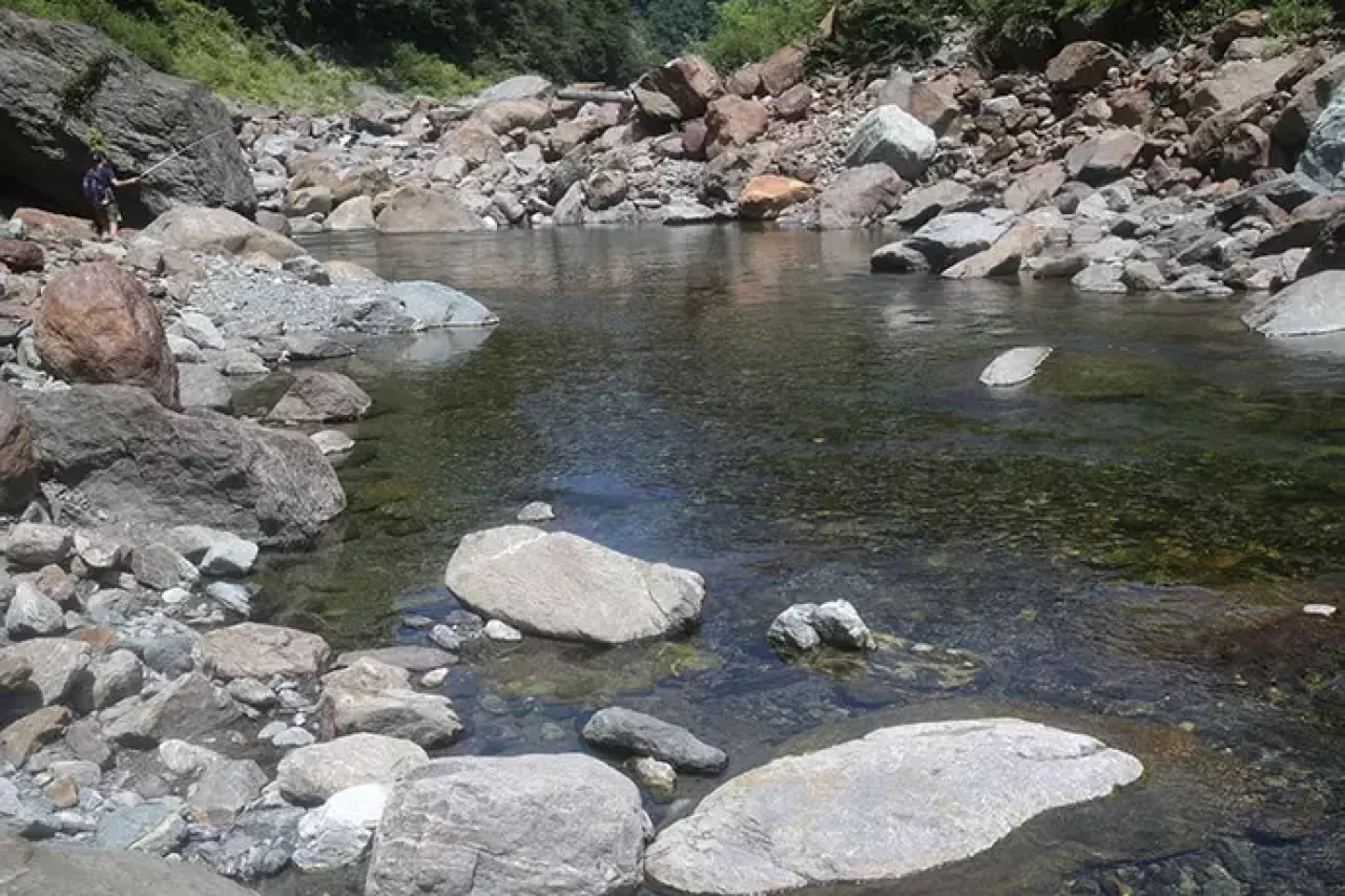 野呂川でテンカラ&フライフィッシング