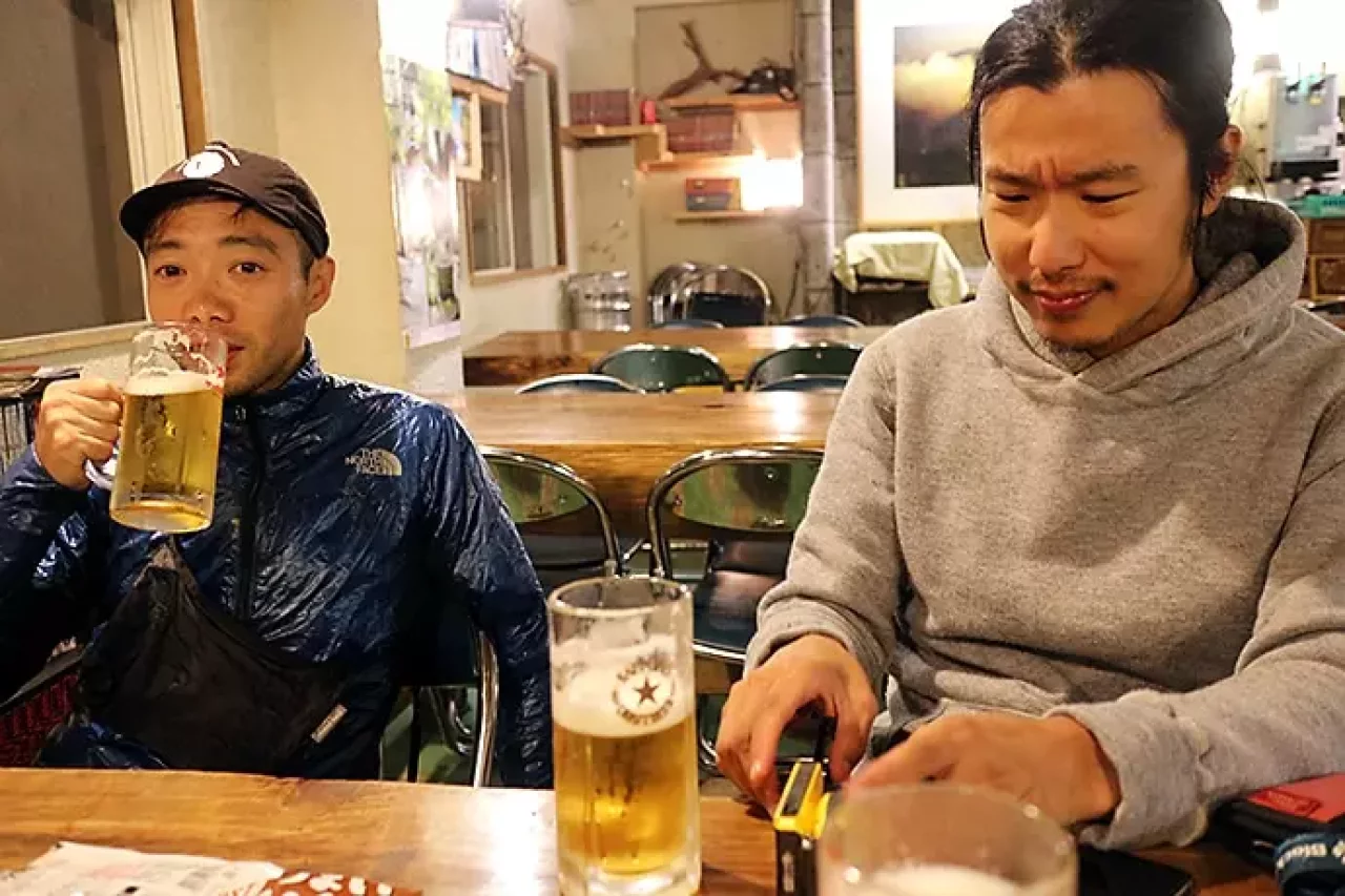 生ビールで至福の時間