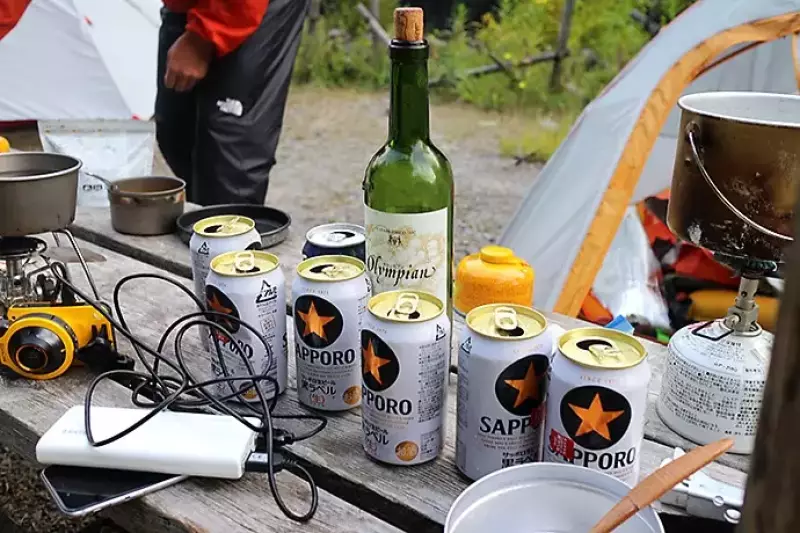 テント場で飲んだお酒