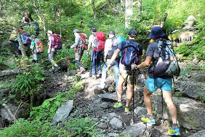 北岳までの登山道
