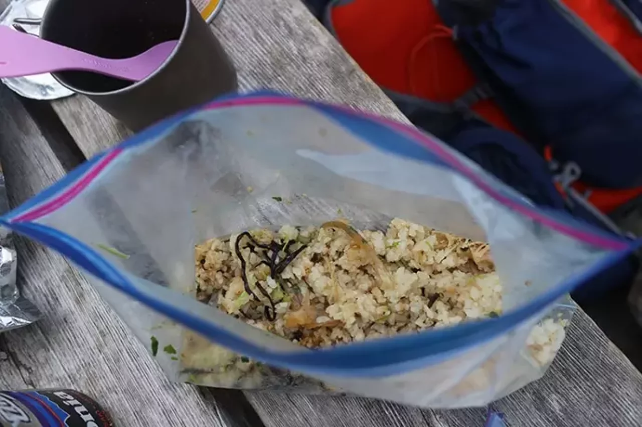 登山で使用するジップロック