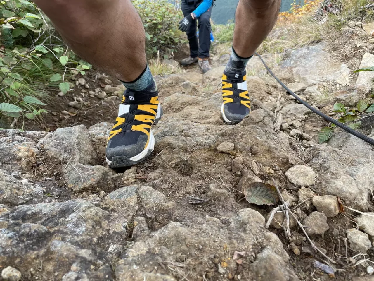 SALOMON X ULTRA PRO GORE-TEX 八ヶ岳登山レビュー 登りの安定感