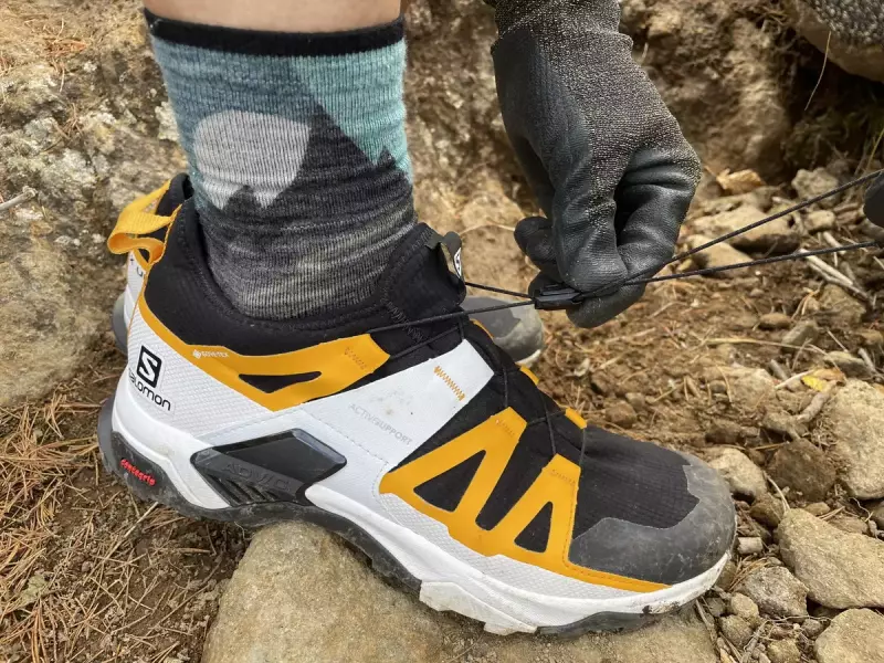 SALOMON X ULTRA PRO GORE-TEX 八ヶ岳登山レビュー シューレース