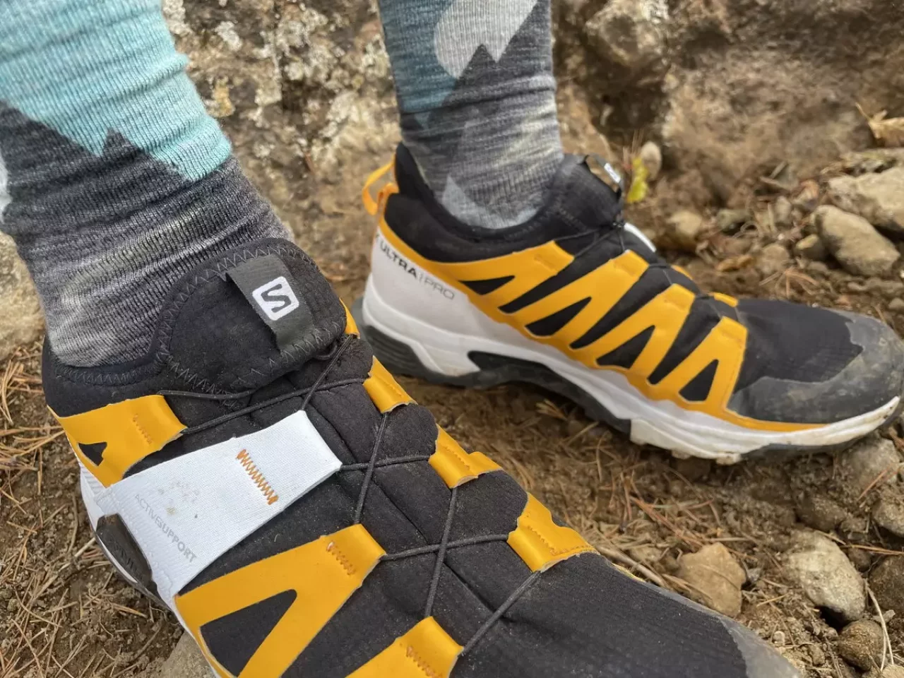 SALOMON X ULTRA PRO GORE-TEX 八ヶ岳登山レビュー シューレース