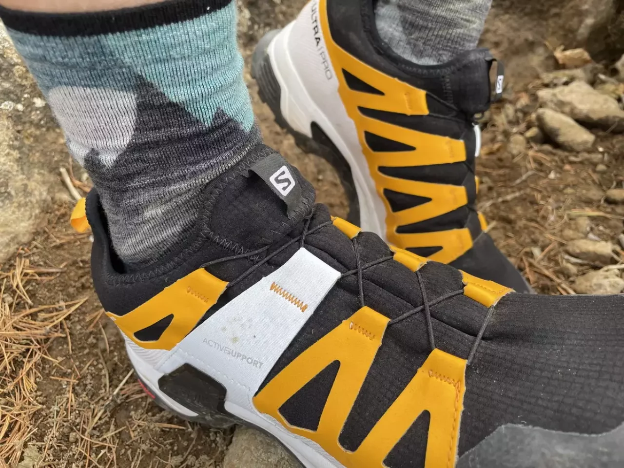 ソックスを履いているかのようなぴったりとしたフィット感