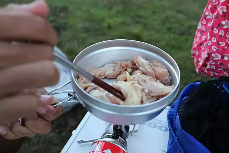 霧ヶ峰キャンプ場で食事