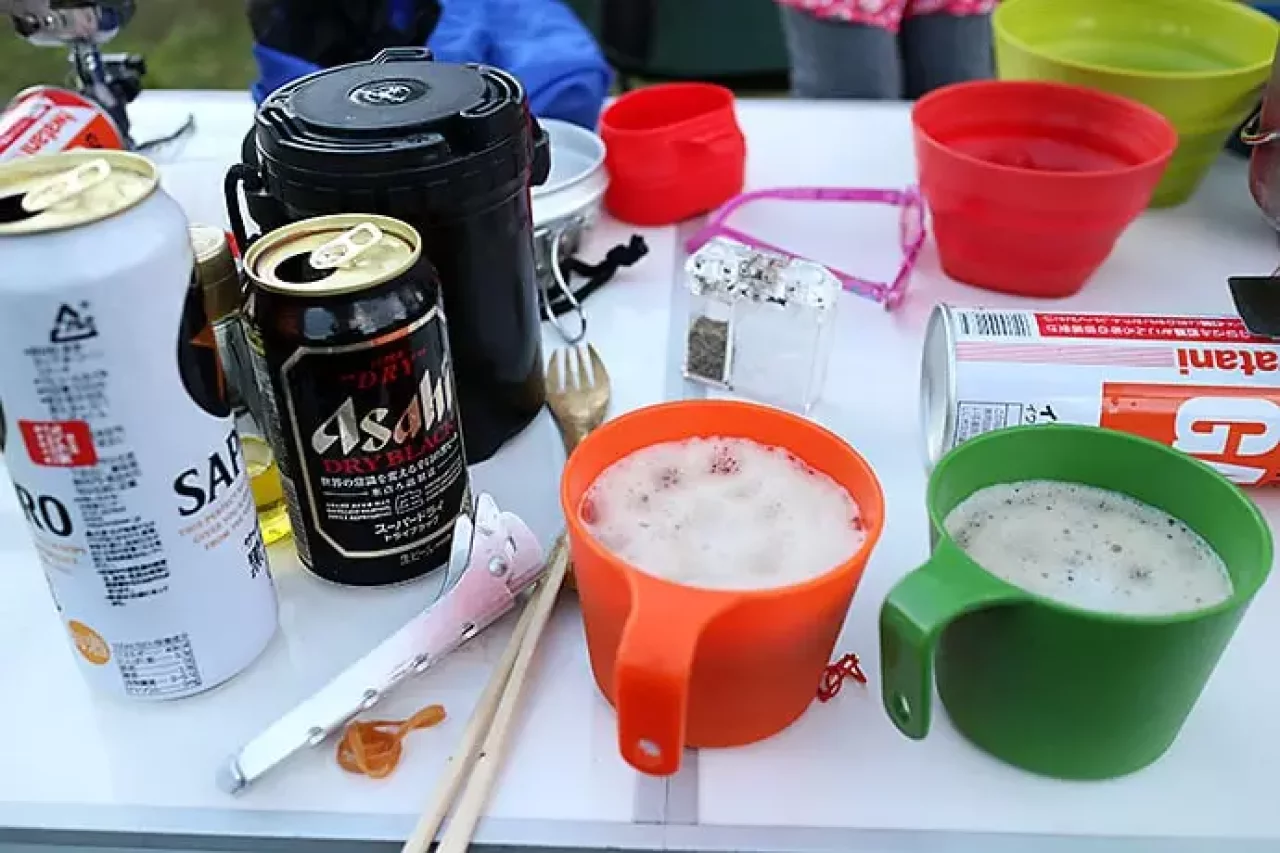 霧ヶ峰キャンプ場で食事