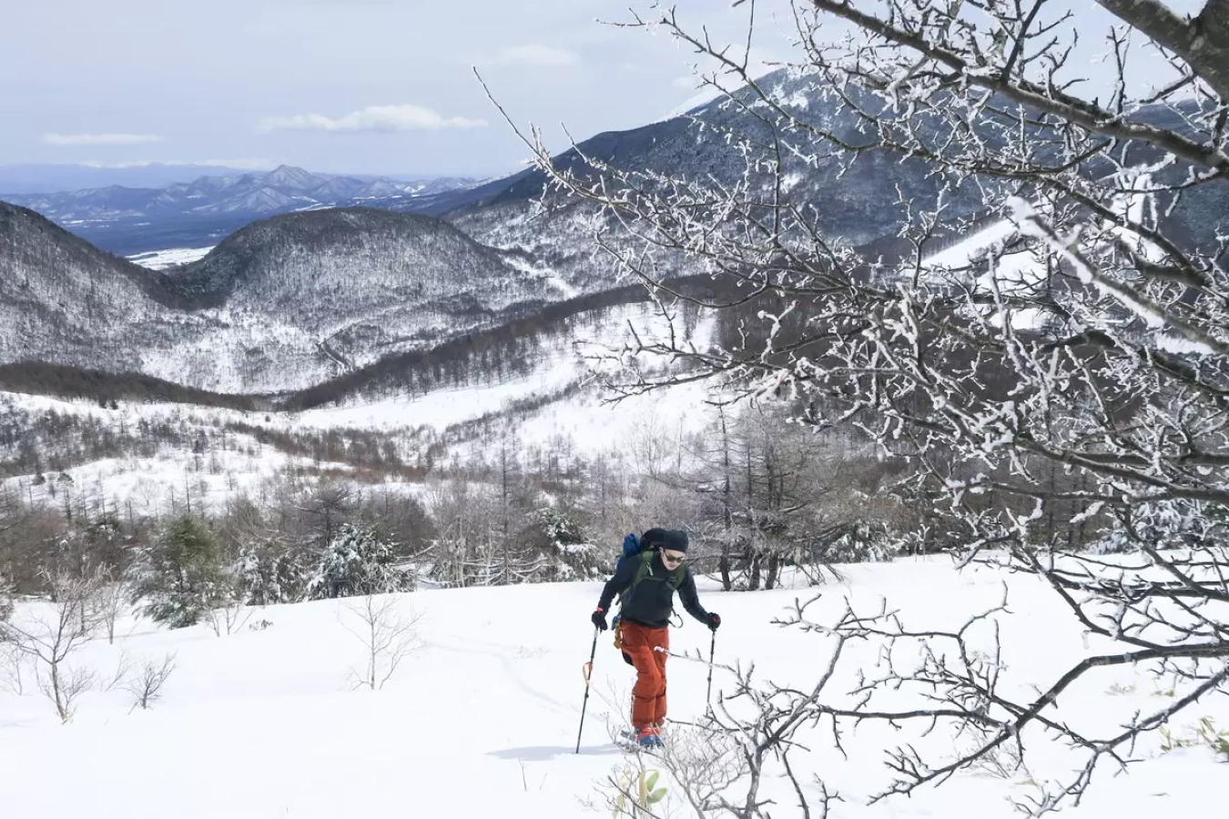 バックカントリースキーの楽しみ方−山スキー百山で場所決め