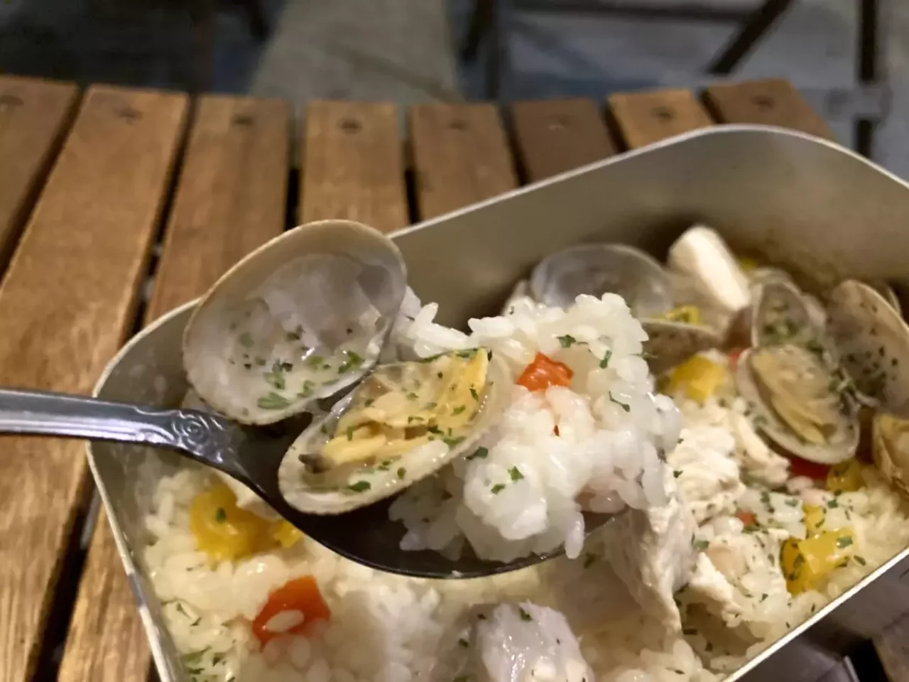 米はしっかりと炊けている