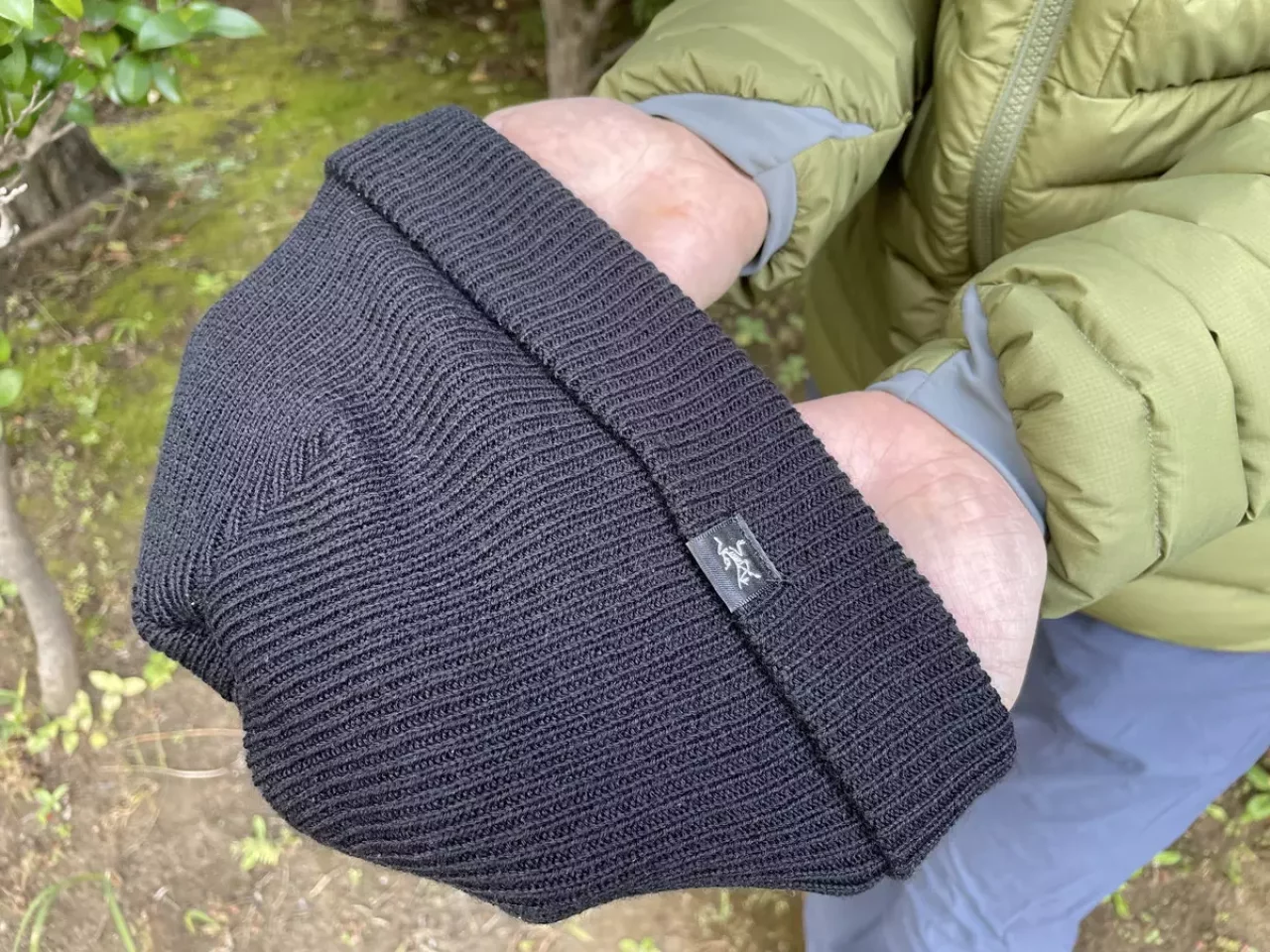 アークテリクスのニット帽の素材