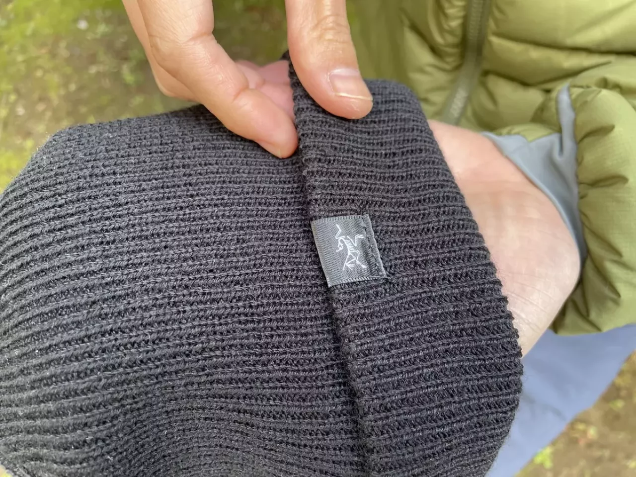 アークテリクスのニット帽の手触り