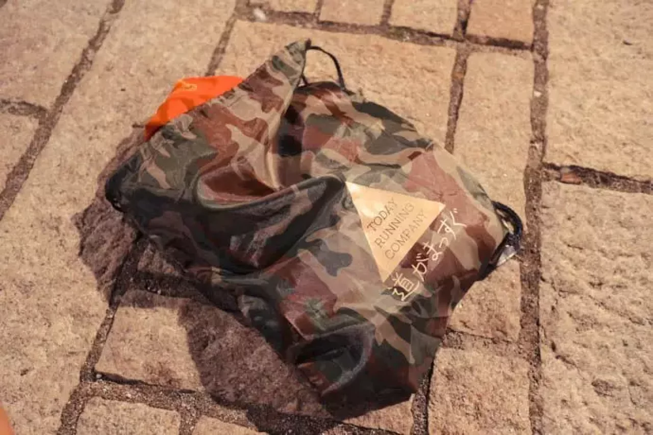 道がまっすぐのシューズバック