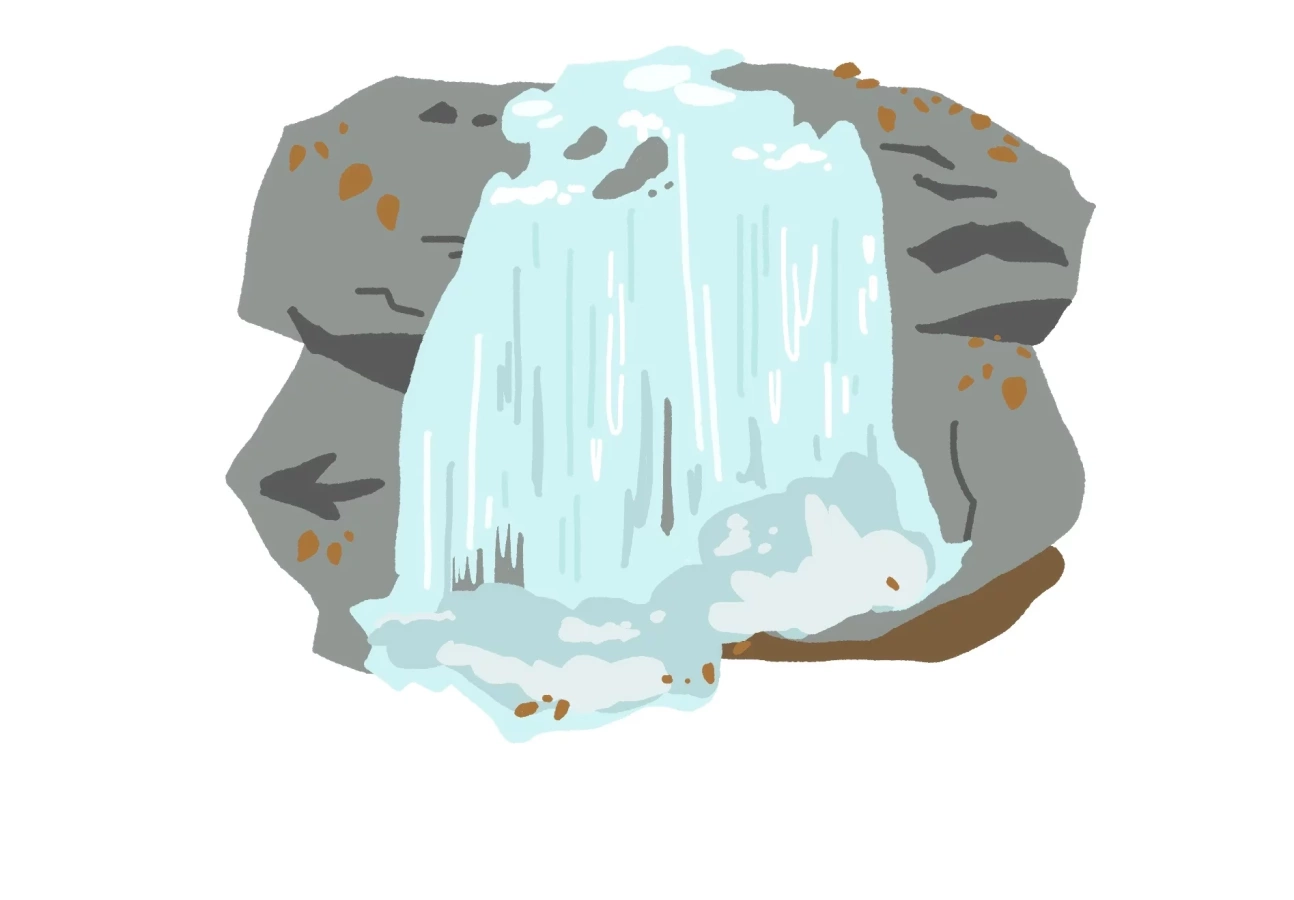 御座山 / 氷瀑と春の香り