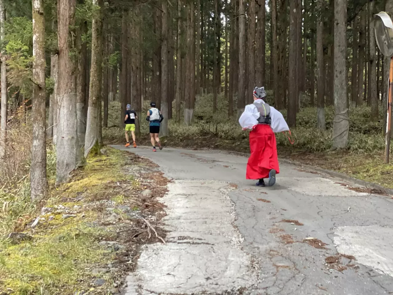 日光マウンテンランニング レース中