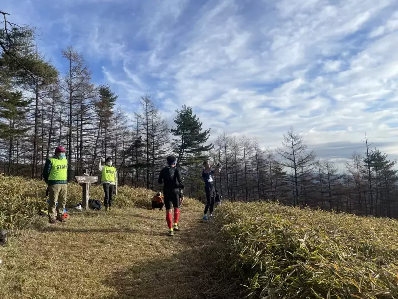 日光マウンテンランニング レース中