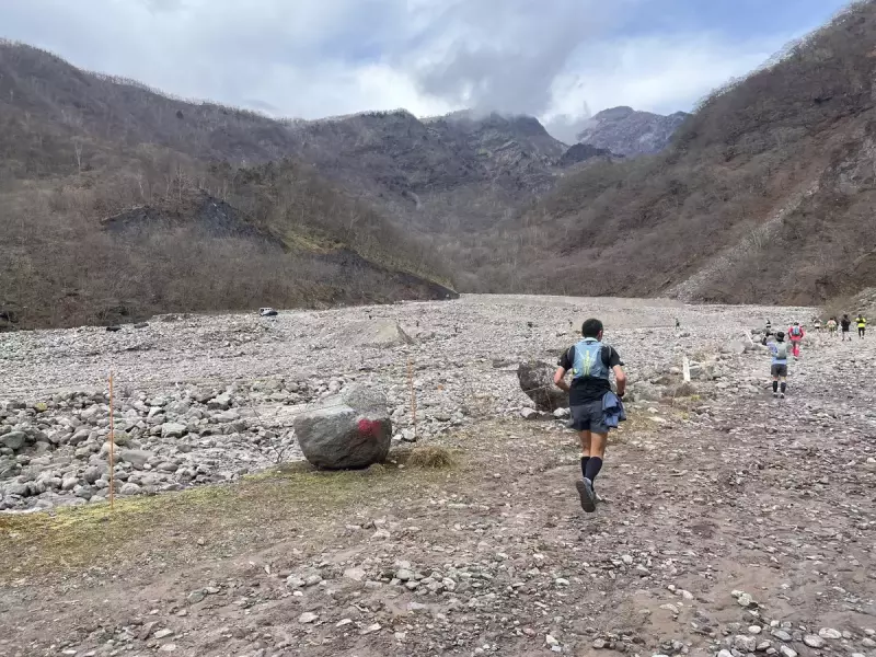 日光マウンテンランニング レース中