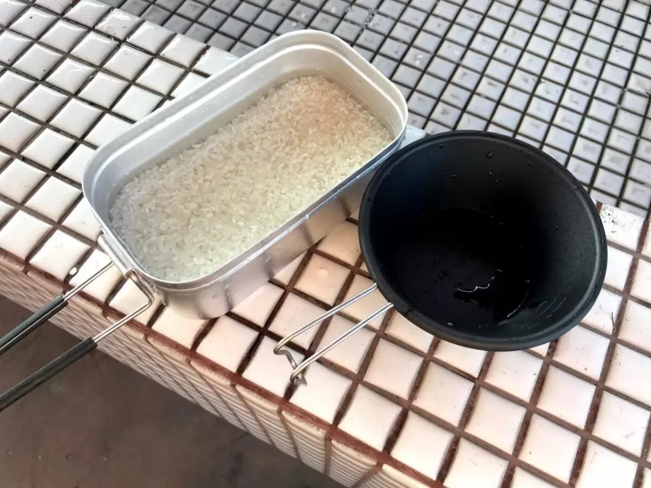 メスティンで米の浸水