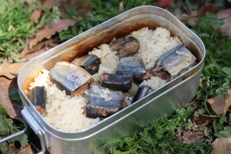 さんま炊き込みご飯 メスティンレシピ