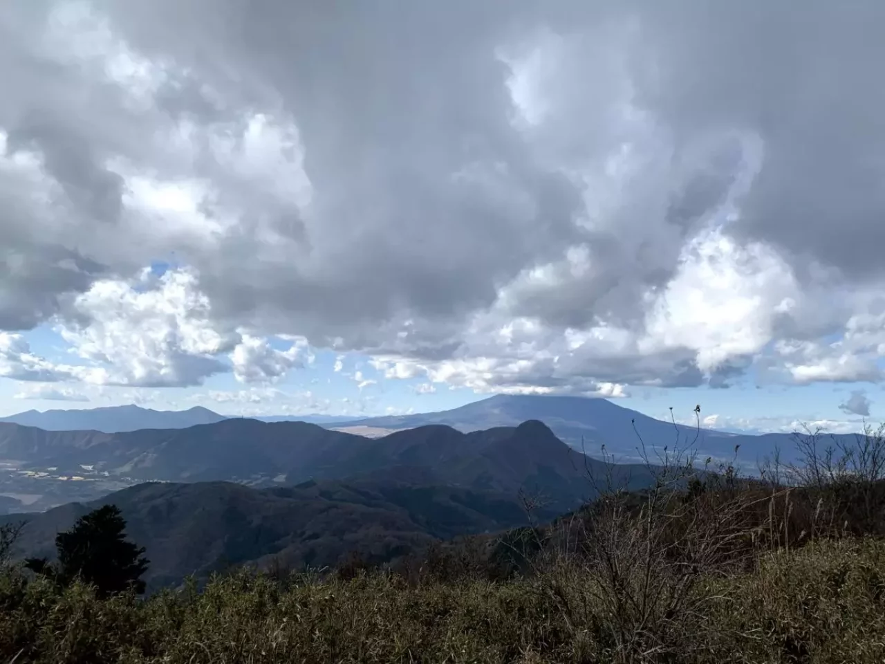 残念ながら富士山は雲の中
