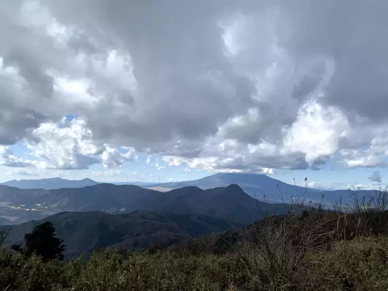残念ながら富士山は雲の中