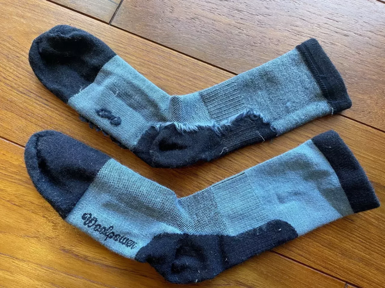 ミドル丈のソックス