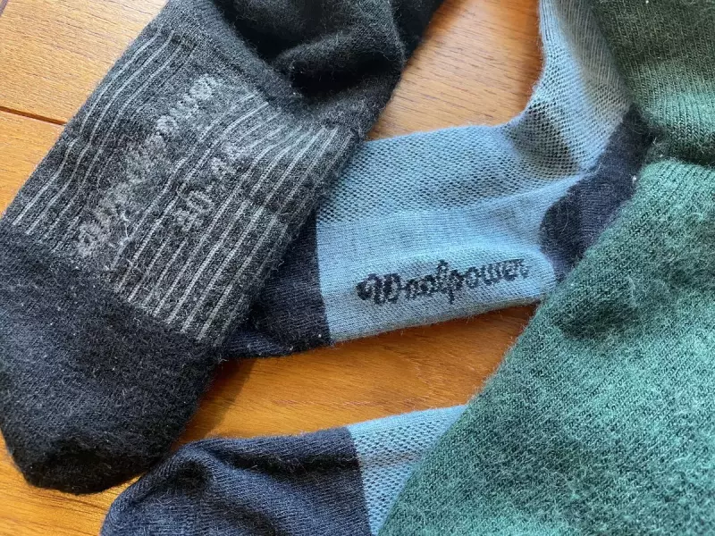 ウールパワーのソックスの使い分け