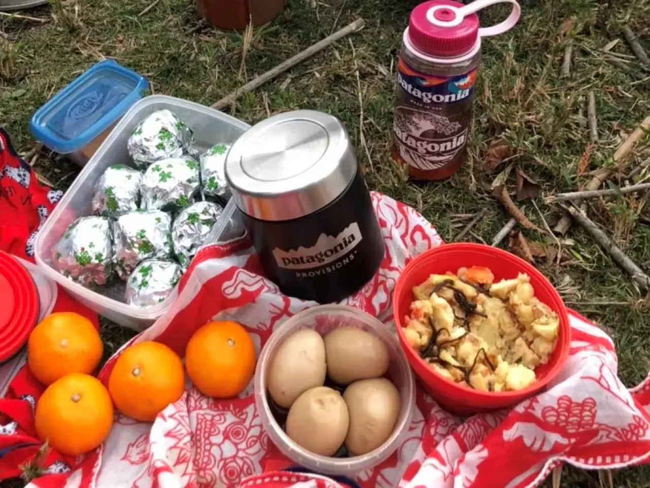 山頂ランチスタート