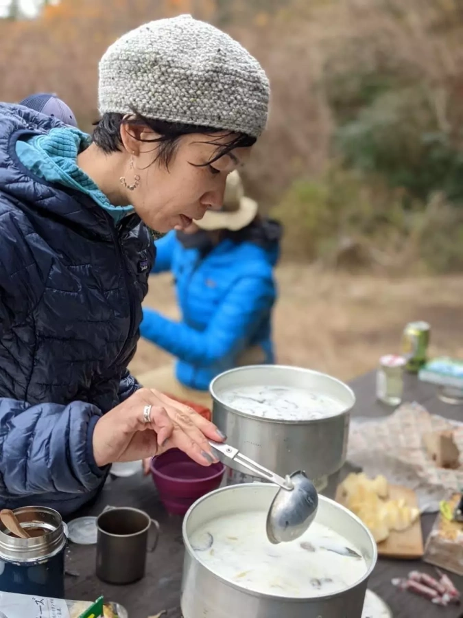 初冬12月 湯坂路-きのこのチーズクリームスープ